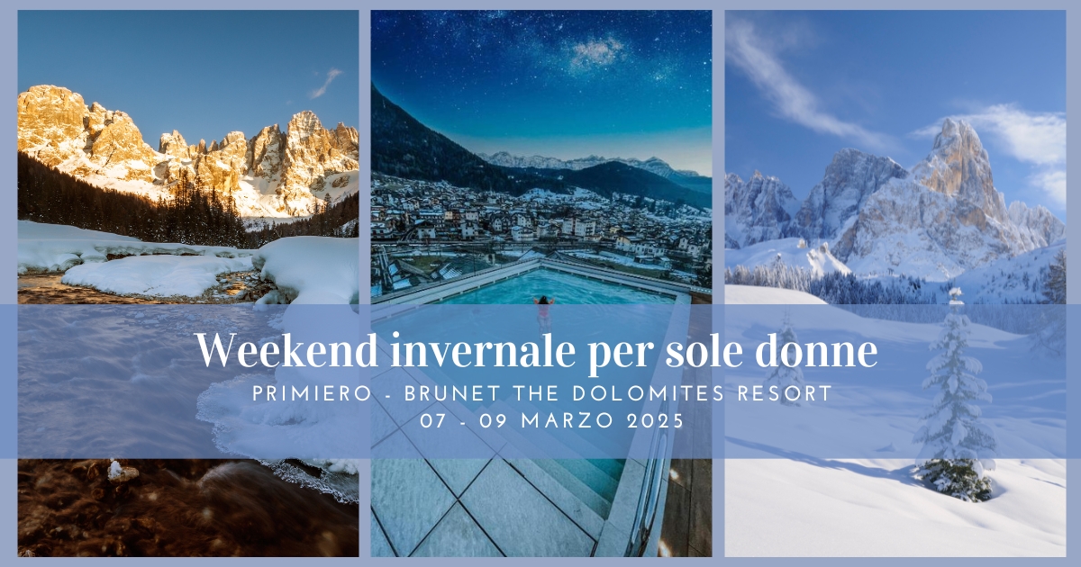 Weekend sole donne: sotto le Pale di San Martino, tra la neve